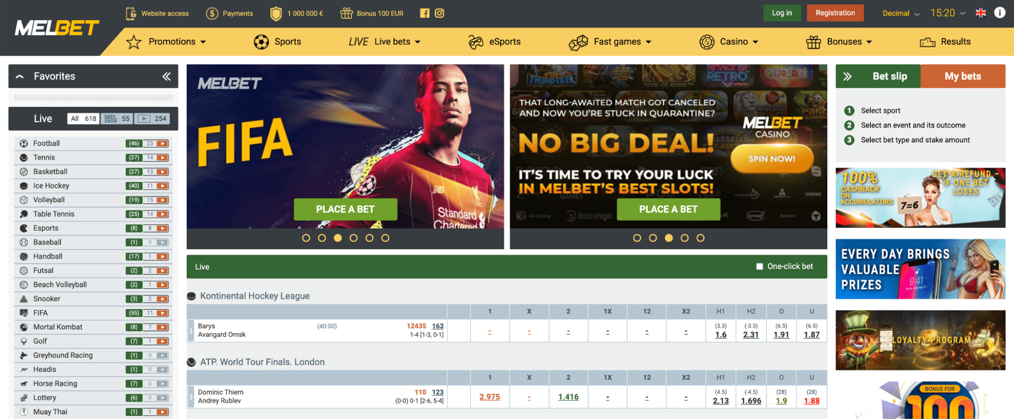 Melbet Main Page - Snapshot of the Melbet betting platform's homepage, demonstrating its user experience and offerings for Indian bettors in 2023.